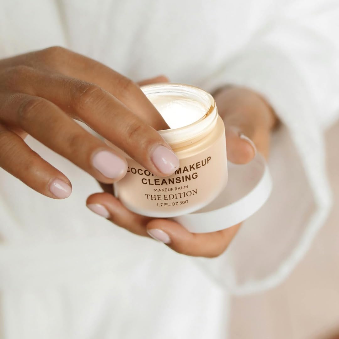 The Edition - Makeup Remover Balm Coconut – Hydrating Makeup Remover & Nourishing Face Cleanser, Melting Balm for Waterproof Makeup, Gentle Eye Makeup Cleansing, 50g