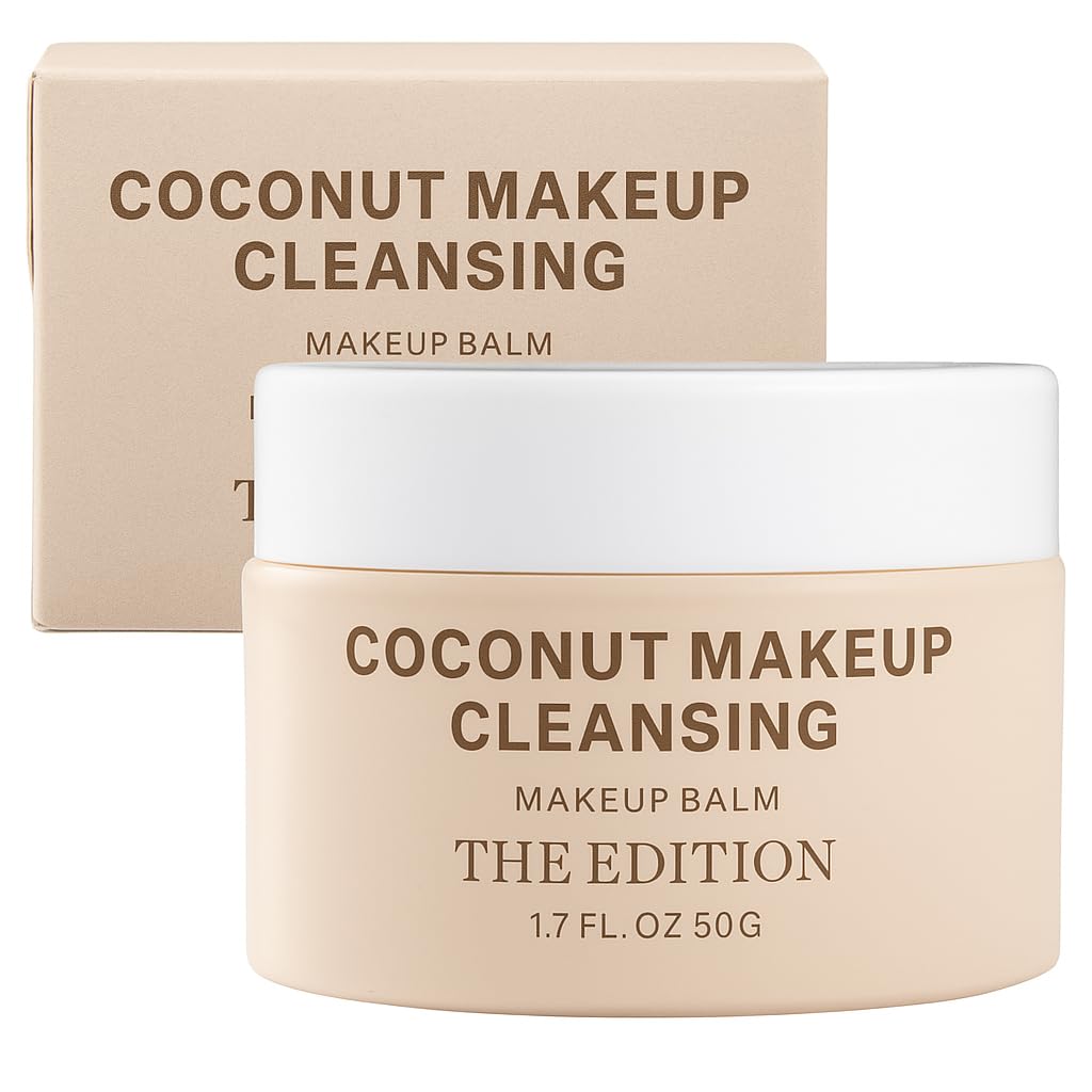 The Edition - Makeup Remover Balm Coconut – Hydrating Makeup Remover & Nourishing Face Cleanser, Melting Balm for Waterproof Makeup, Gentle Eye Makeup Cleansing, 50g